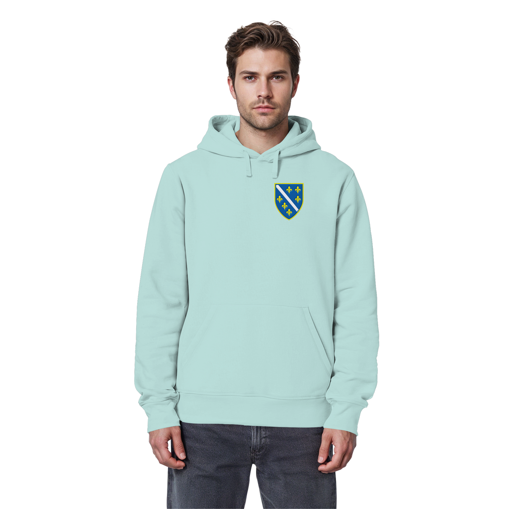 Bosanski grb – ljubav prema domovini s ponosom | Premium vez – organski basic hoodie