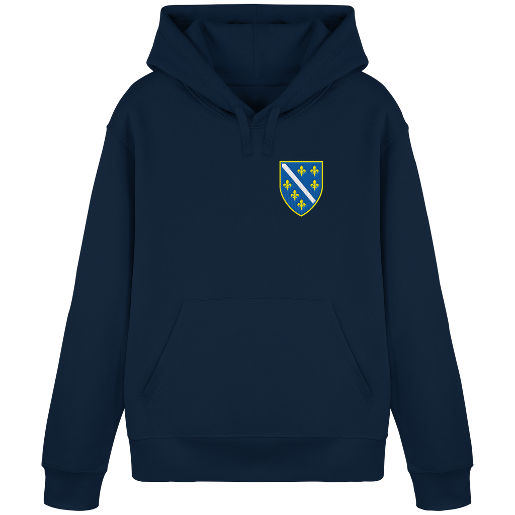 Bosanski grb – ljubav prema domovini s ponosom | Premium vez – organski basic hoodie