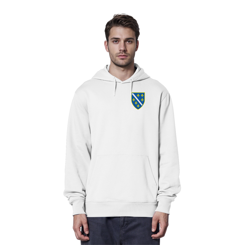 Bosnien Wappen Premium Bio Hoodie mit Stickerei | Stanley/Stella – Unisex