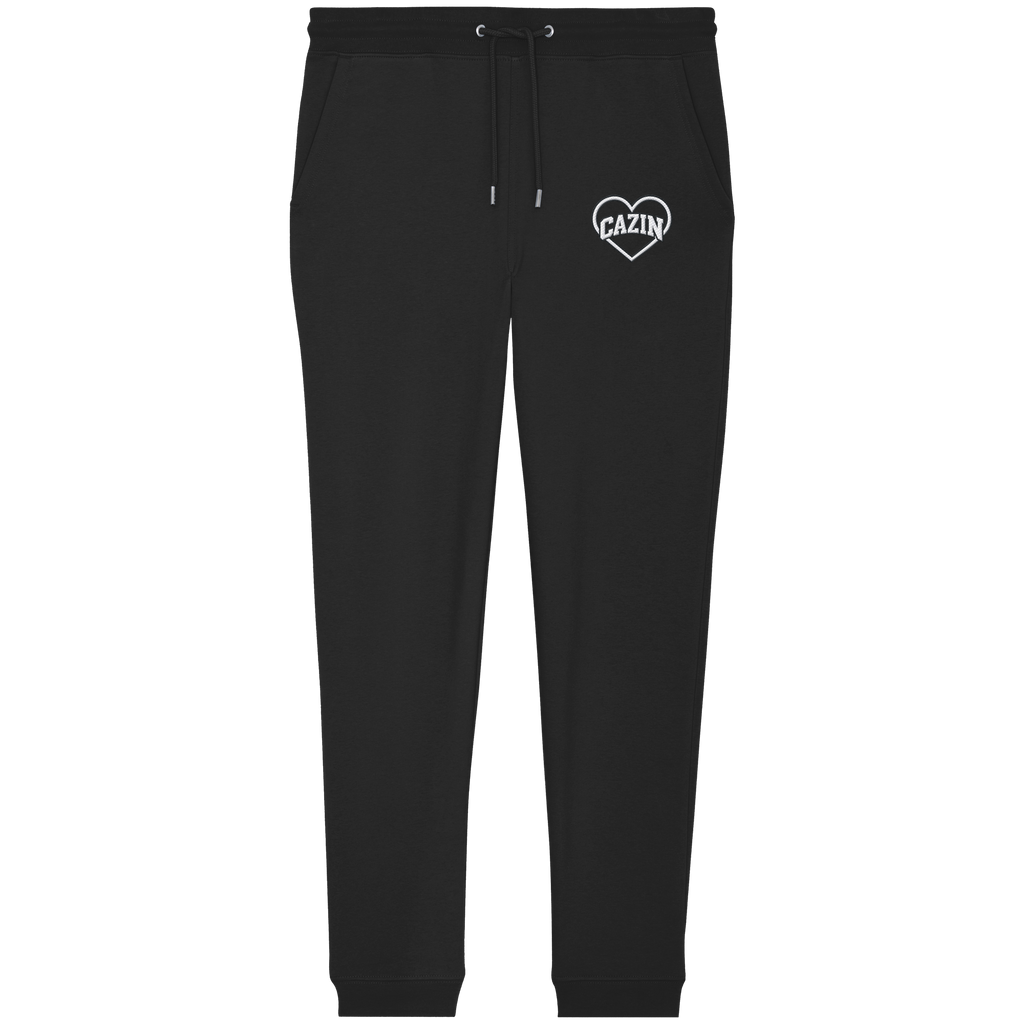 CAZIN Premium Bio Jogginghose mit Herz-Stickerei | Unisex