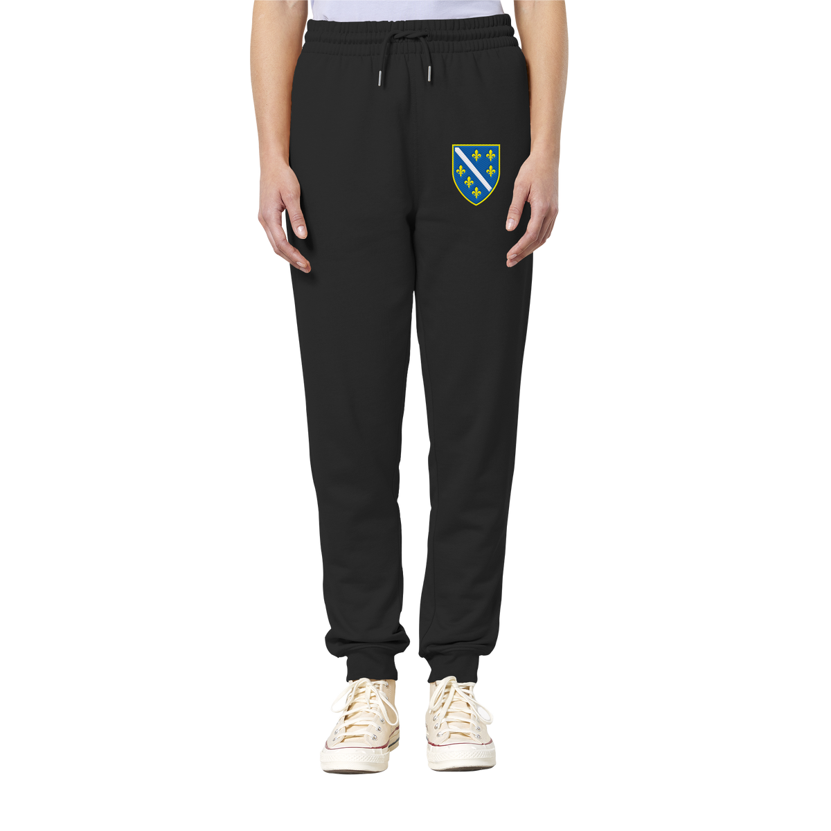 Bosnisches Wappen – Heimatliebe mit Stolz | Premium Stickerei - Organic Jogger Pants