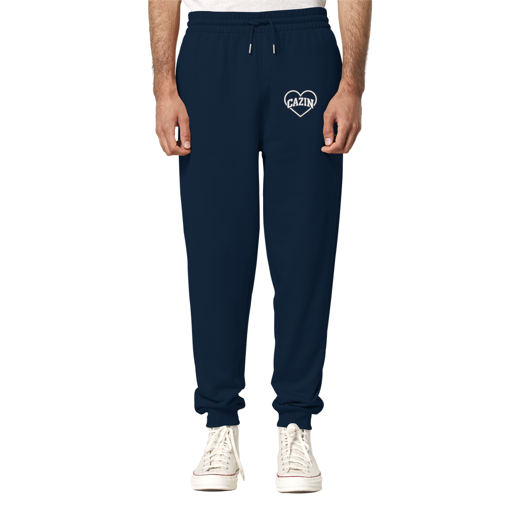 CAZIN Premium Bio Jogginghose mit Herz-Stickerei | Unisex