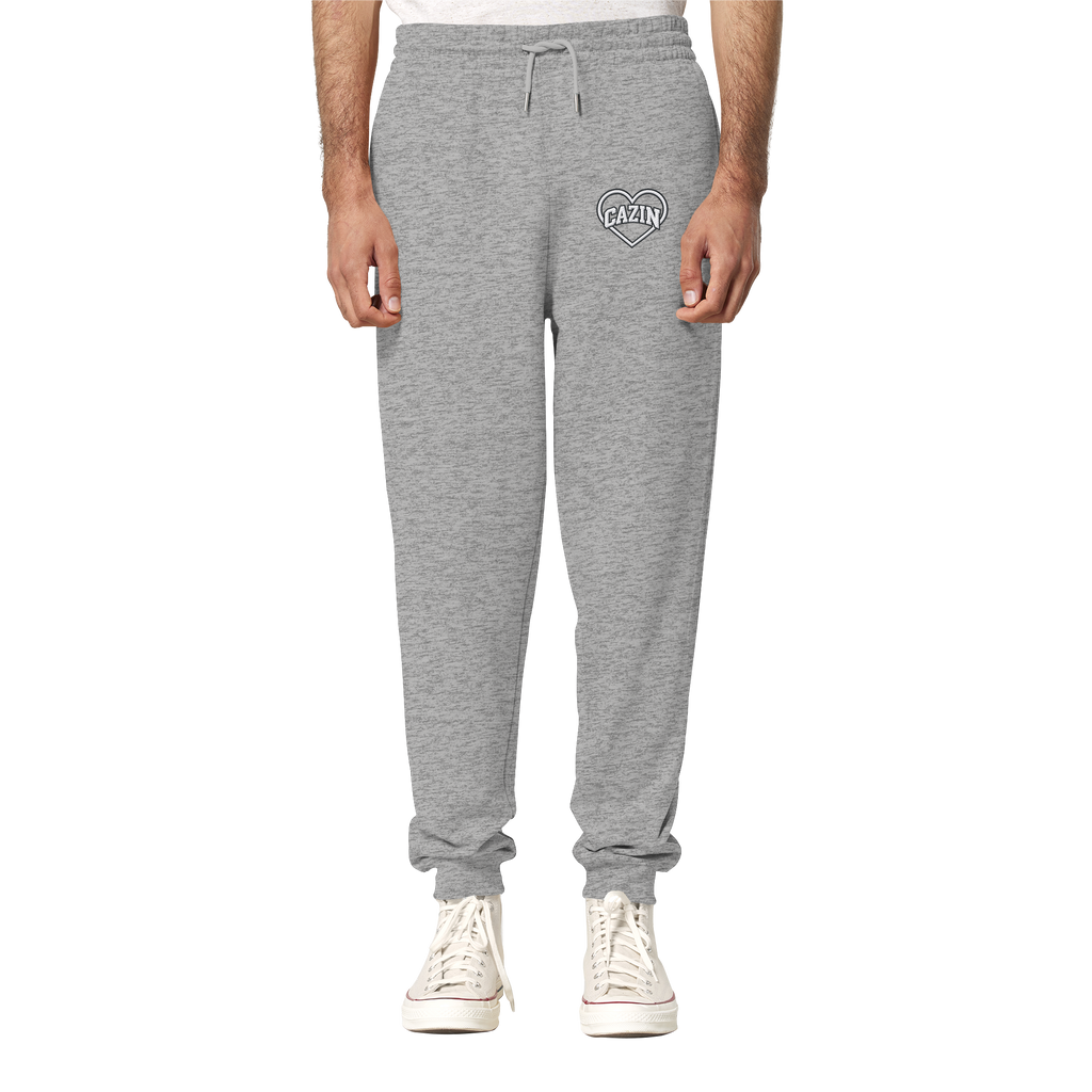 CAZIN Premium Bio Jogginghose mit Herz-Stickerei | Unisex