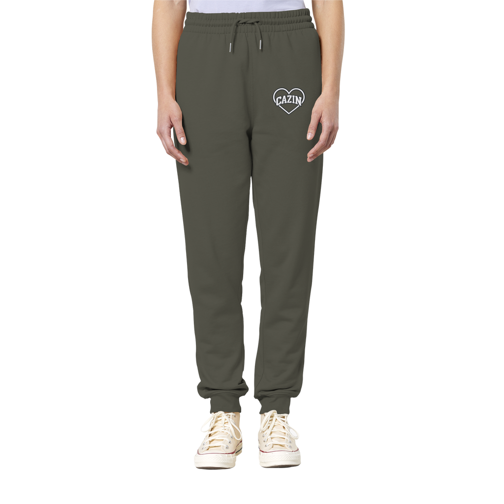 CAZIN Premium Bio Jogginghose mit Herz-Stickerei | Unisex