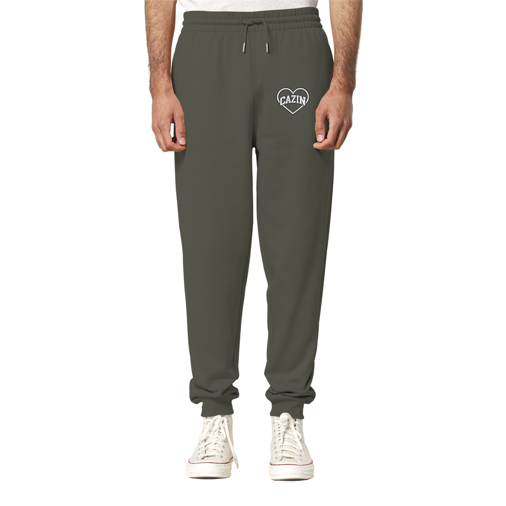CAZIN Premium Bio Jogginghose mit Herz-Stickerei | Unisex
