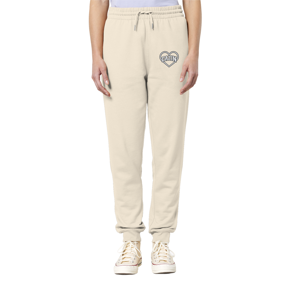 CAZIN Premium Bio Jogginghose mit Herz-Stickerei | Unisex