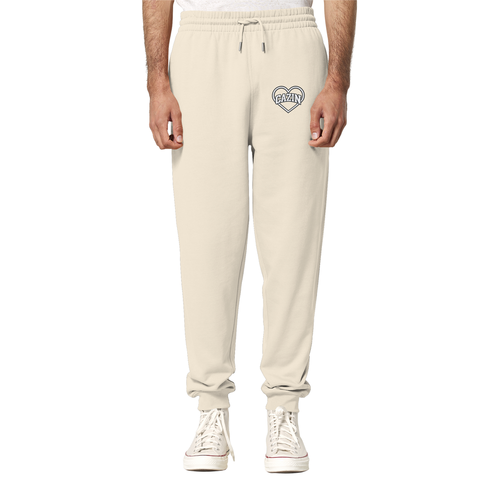 CAZIN Premium Bio Jogginghose mit Herz-Stickerei | Unisex