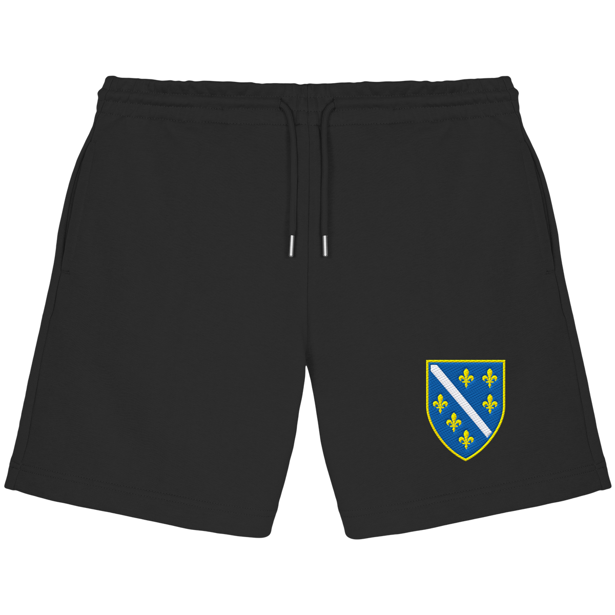 Bosnisches Wappen – Heimatliebe mit Stolz | Premium Stickerei - Organic Jogger Shorts