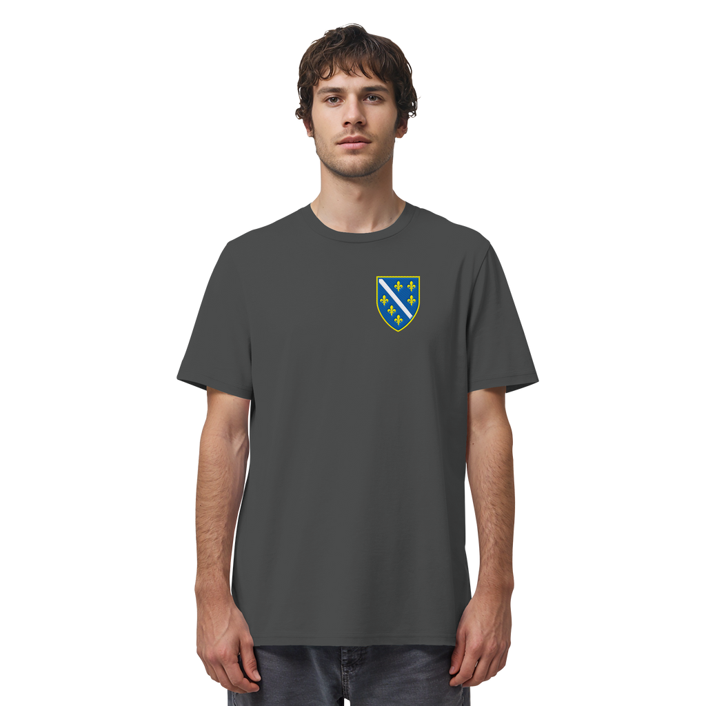Premium organska majica s grbom Bosne i Hercegovine i vezom | Stanley/Stella – Unisex