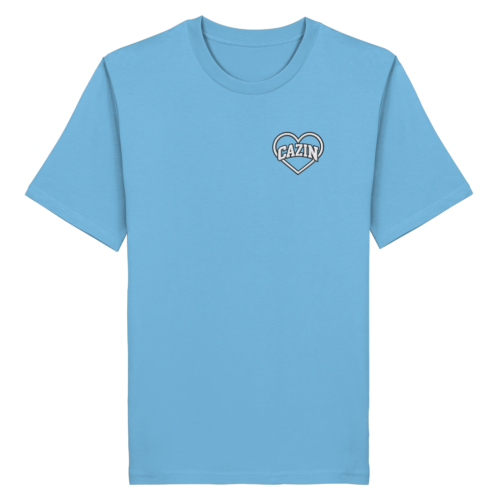 CAZIN Stanley/Stella Premium Bio T-Shirt mit Herz-Stickerei | Unisex