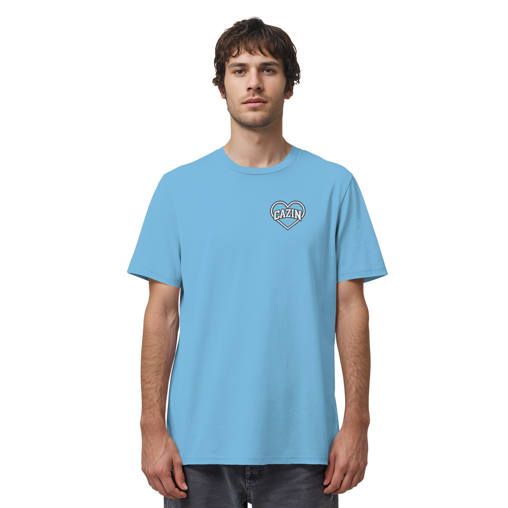 CAZIN Stanley/Stella Premium Bio T-Shirt mit Herz-Stickerei | Unisex