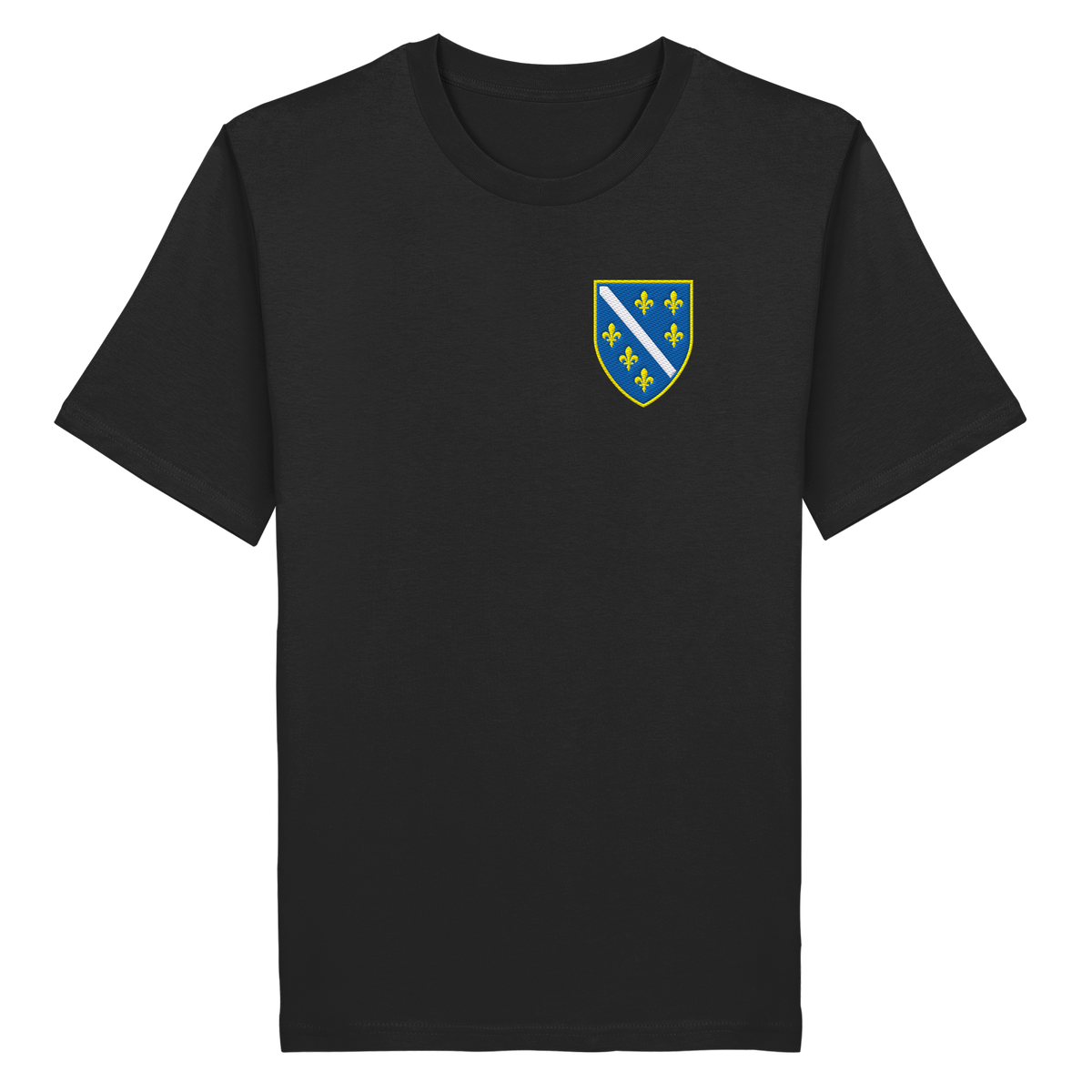 Premium organska majica s grbom Bosne i Hercegovine i vezom | Stanley/Stella – Unisex