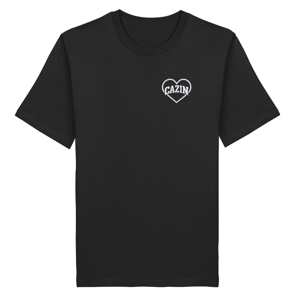 CAZIN Stanley/Stella Premium Bio T-Shirt mit Herz-Stickerei | Unisex