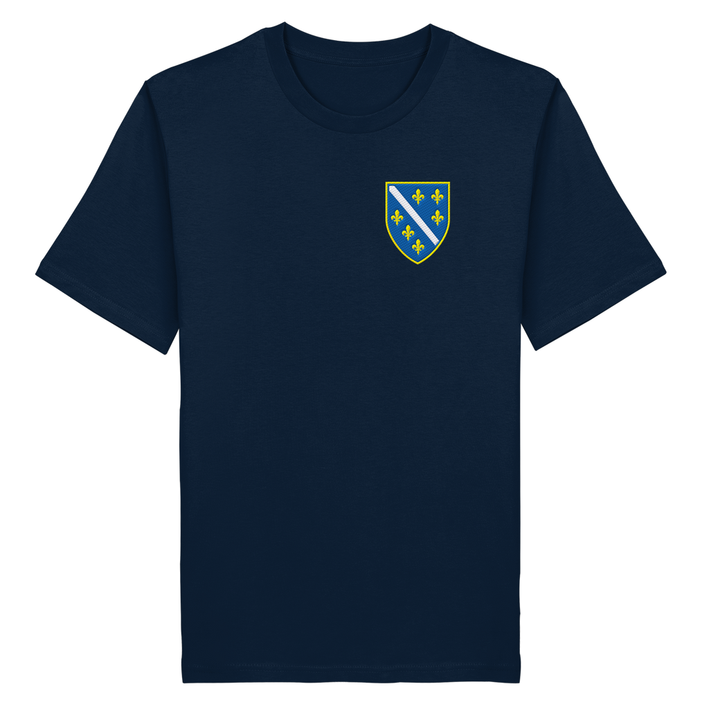 Premium organska majica s grbom Bosne i Hercegovine i vezom | Stanley/Stella – Unisex