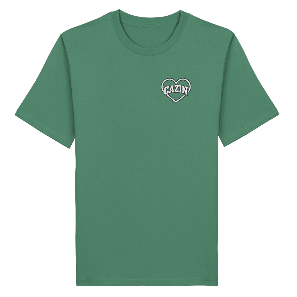 CAZIN Stanley/Stella Premium Bio T-Shirt mit Herz-Stickerei | Unisex