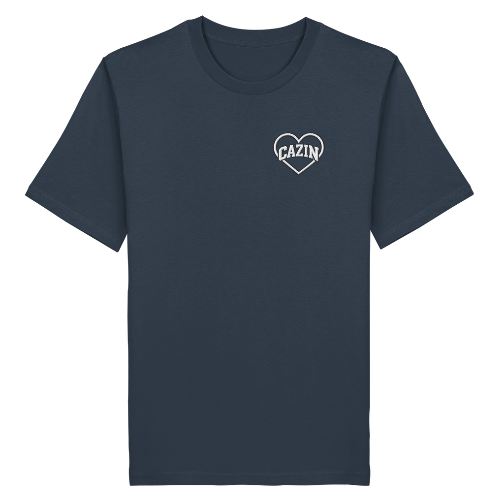 CAZIN Stanley/Stella Premium Bio T-Shirt mit Herz-Stickerei | Unisex
