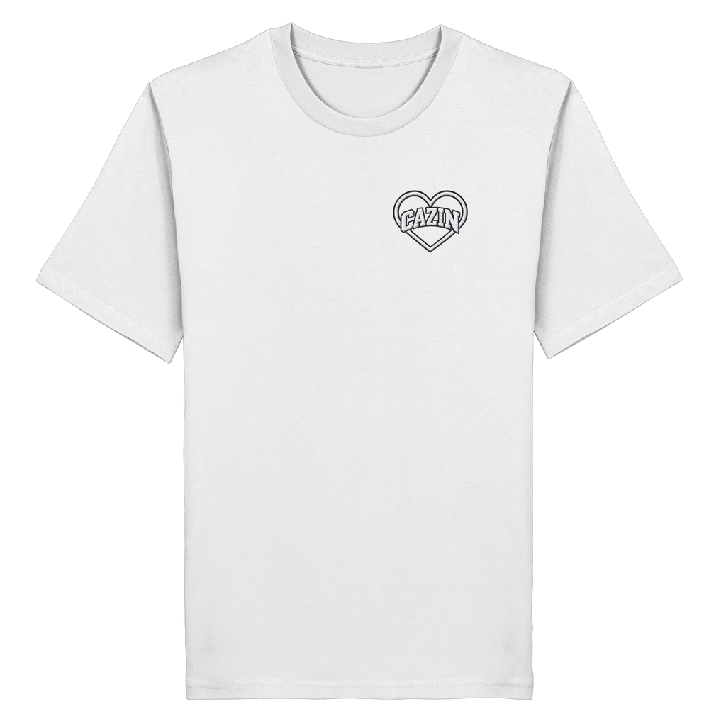 CAZIN Stanley/Stella Premium Bio T-Shirt mit Herz-Stickerei | Unisex