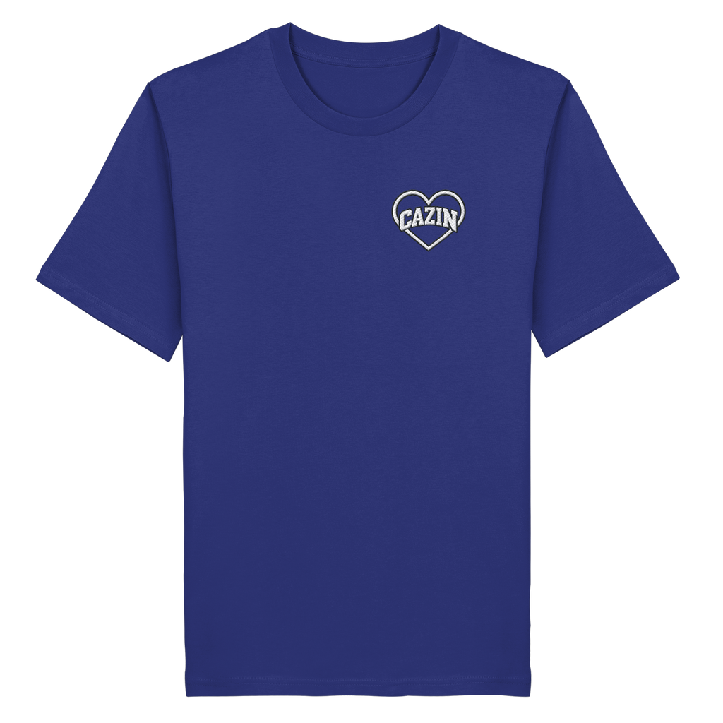 CAZIN Stanley/Stella Premium Bio T-Shirt mit Herz-Stickerei | Unisex
