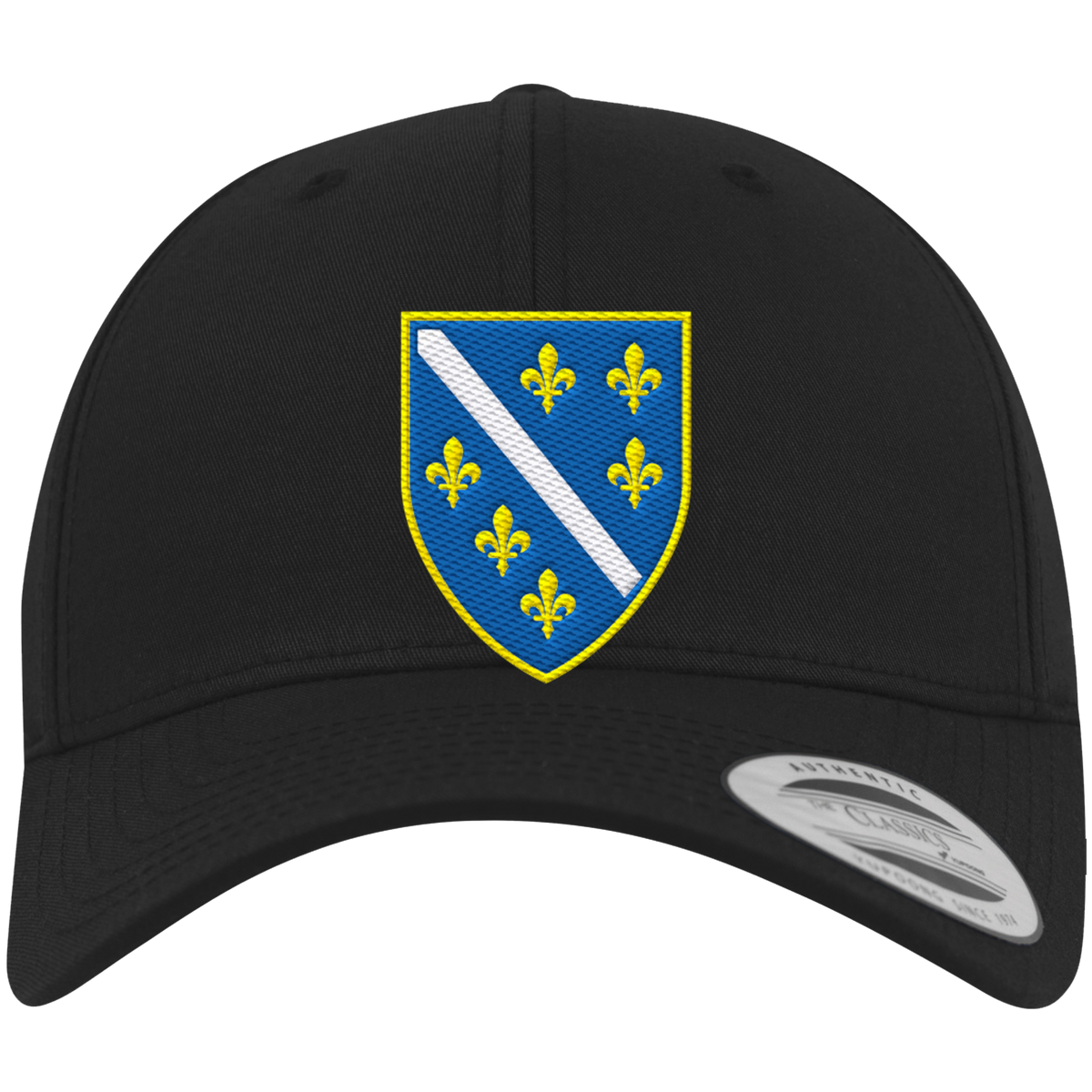 Bosnisches Wappen – Heimatliebe mit Stolz | Premium Stickerei - Premium Baseball Cap
