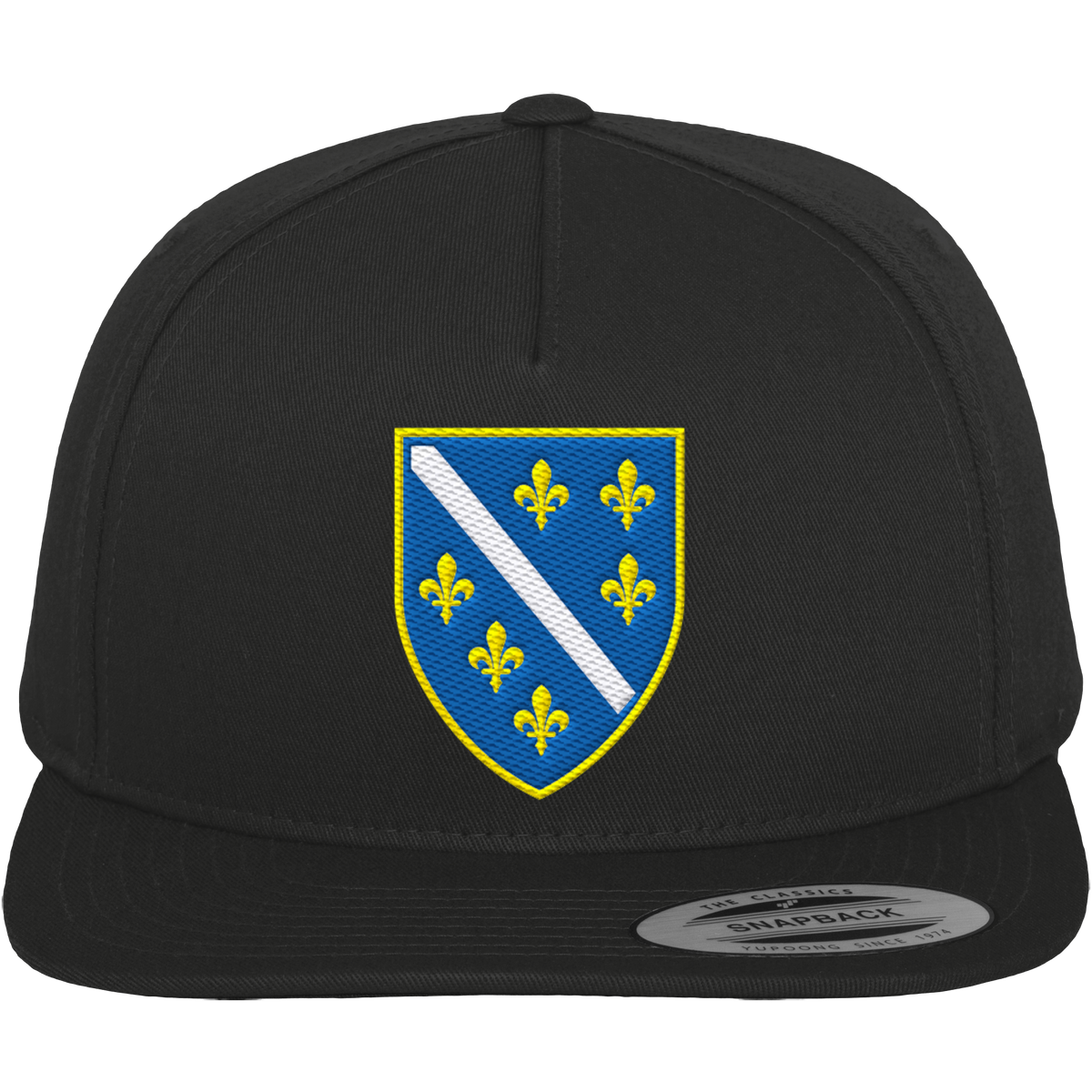 Bosnisches Wappen – Heimatliebe mit Stolz | Premium Stickerei - Premium Snapback