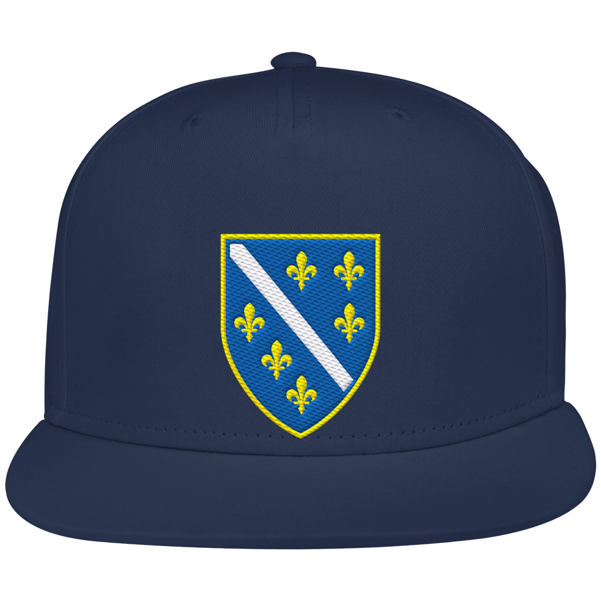 Bosnisches Wappen – Heimatliebe mit Stolz | Premium Stickerei - Snapback