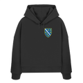 Bosnisches Wappen – Heimatliebe mit Stolz | Premium Stickerei - Womens Organic Boxcut Hoodie