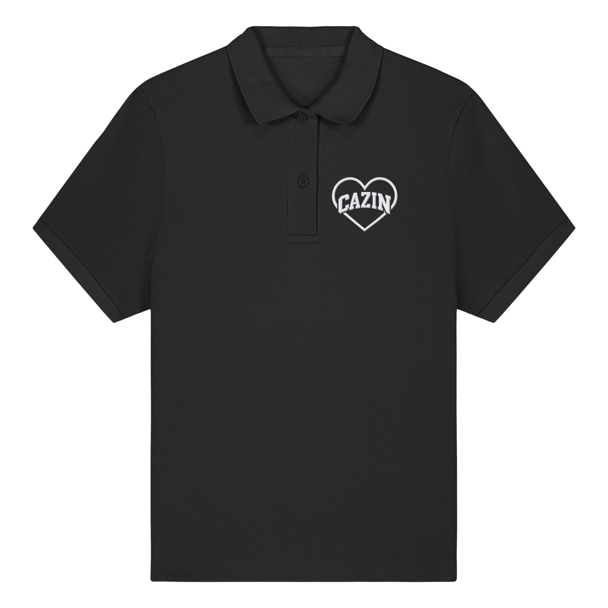 CAZIN IM HERZEN - Womens Organic Fitted Poloshirt