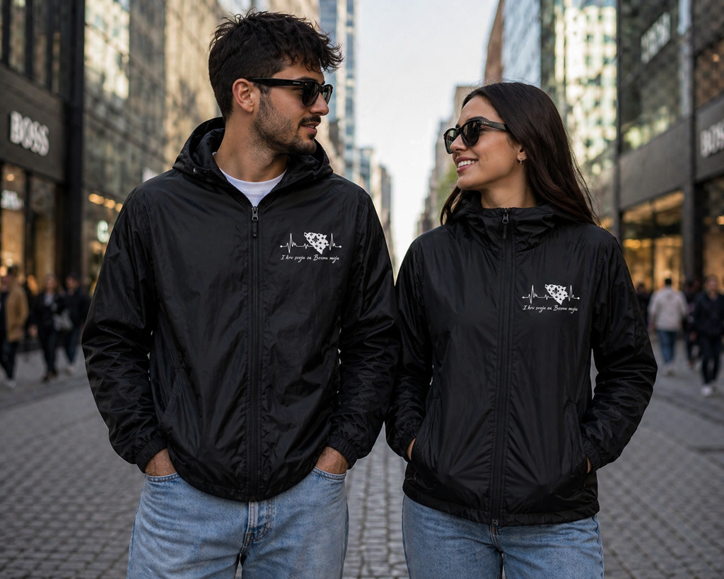 Windbreaker Bosnien – Bosna Herzschlag | Frontprint