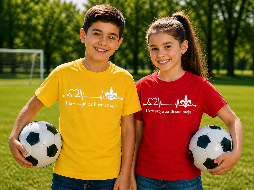 Kids' Basic T-Shirt – For My Bosnia | Front Print