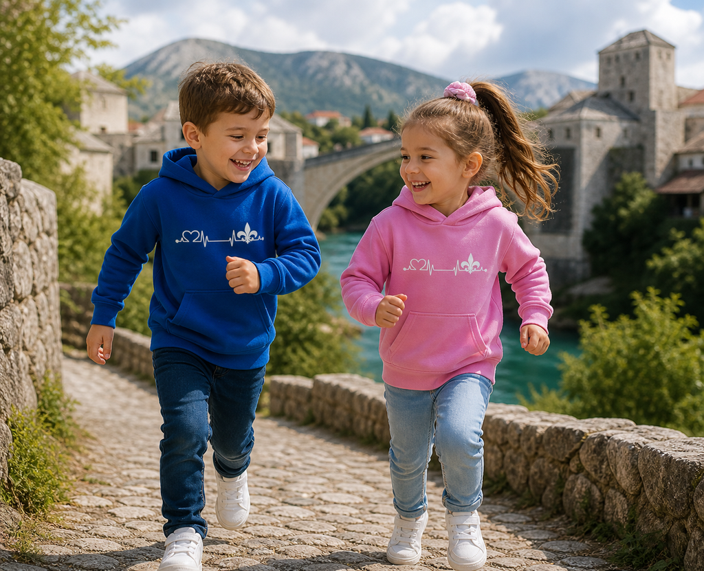 Kids Basic Hoodie – Srce Bosne | Frontprint
