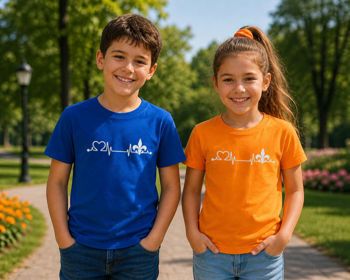 Kids Premium Organic T-Shirt - Heart of Bosnia | Front Print
