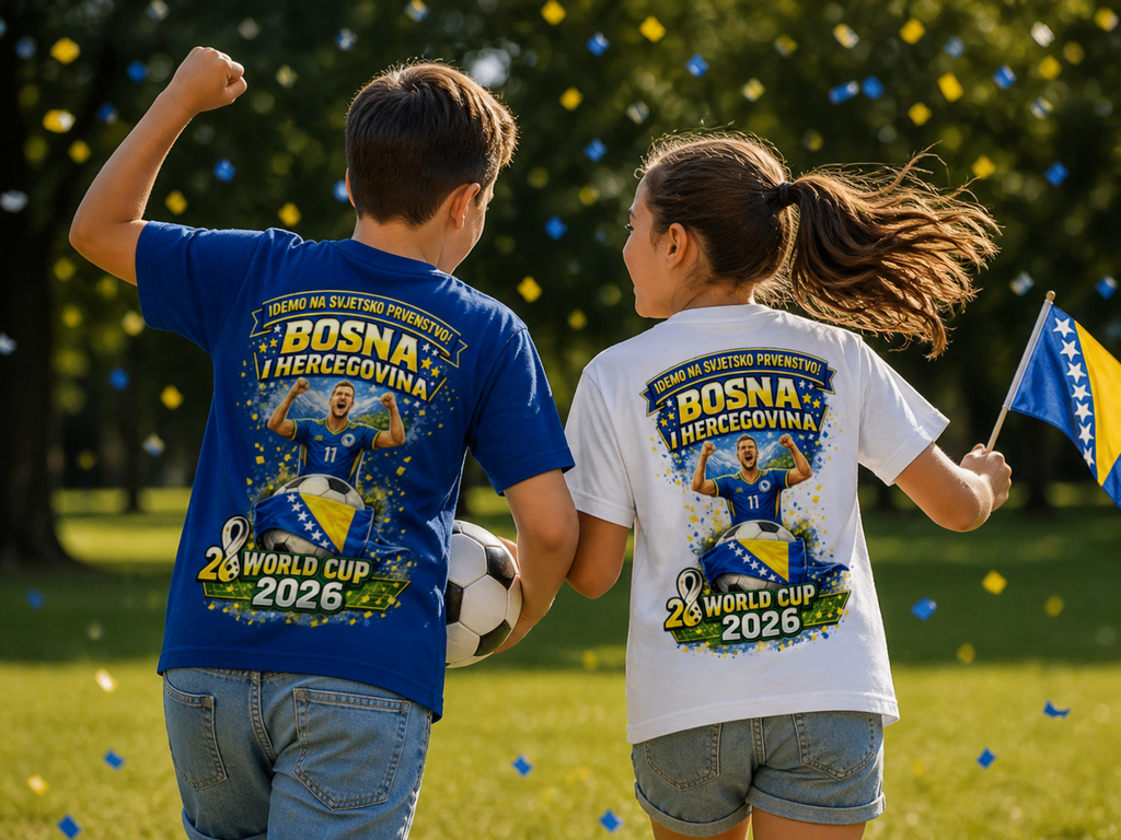 Dječija Basic majica – Bosna | Dizajn 01 | Print na leđima